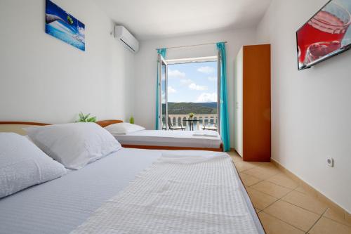 Vila Sršen pogled na plažu i more